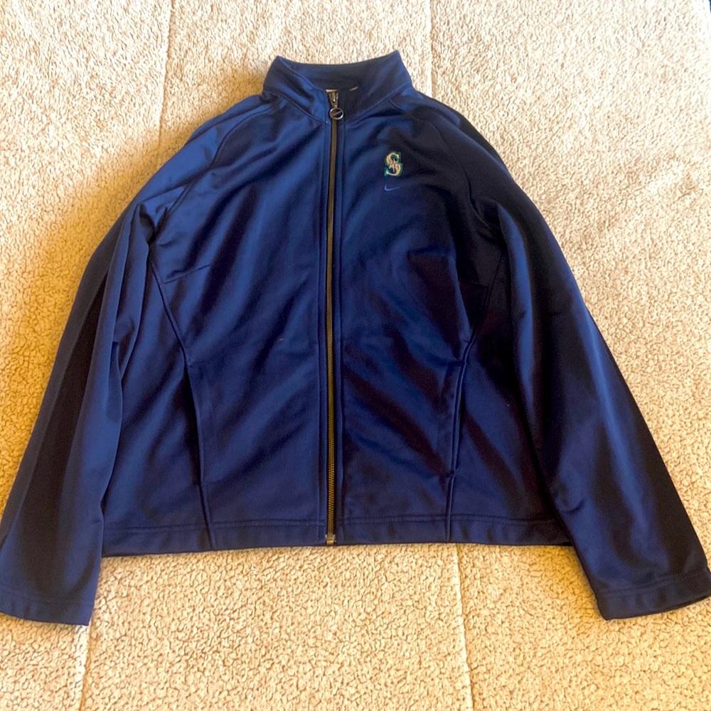 Women’s nike zip up mariners jacket size Medium (M).